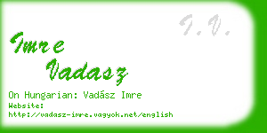 imre vadasz business card